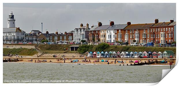 Southwold Seafront Print by Howard Corlett