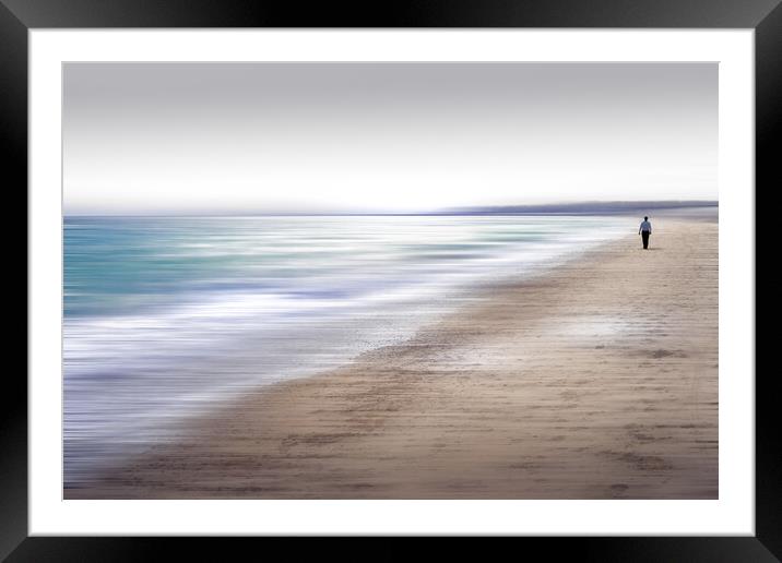 On the Beach Framed Mounted Print by Mark Jones