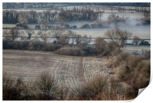 WInter Morning Fields Print by Ceri Jones