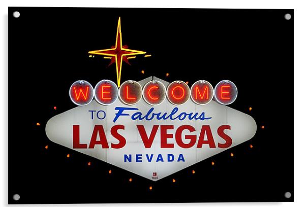 Fabulous Las Vegas Acrylic by David Pringle