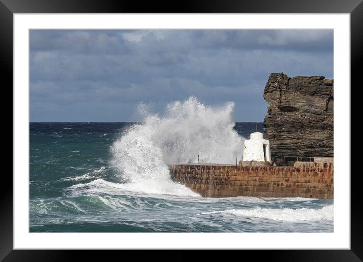 The Beehive at Portreath Framed Mounted Print by Dave Rowlatt