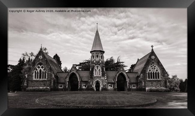 Cathays Cemetery  Framed Print by Roger Aubrey