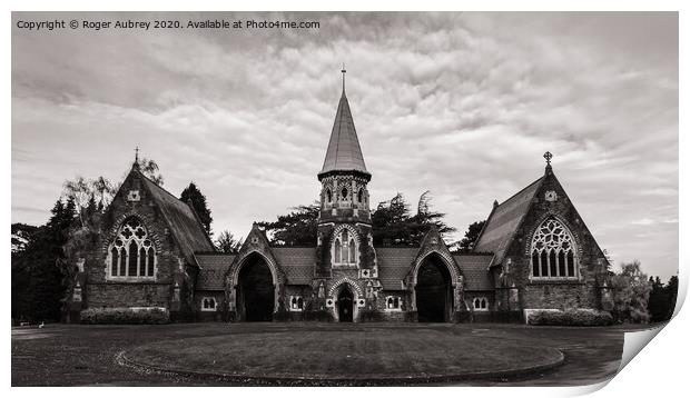 Cathays Cemetery  Print by Roger Aubrey