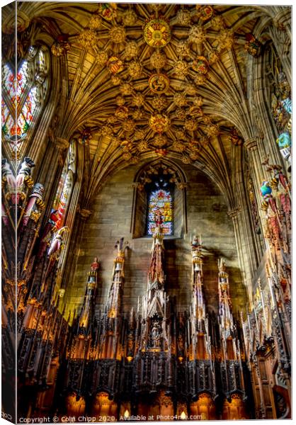 The Thistle Chapel Canvas Print by Colin Chipp