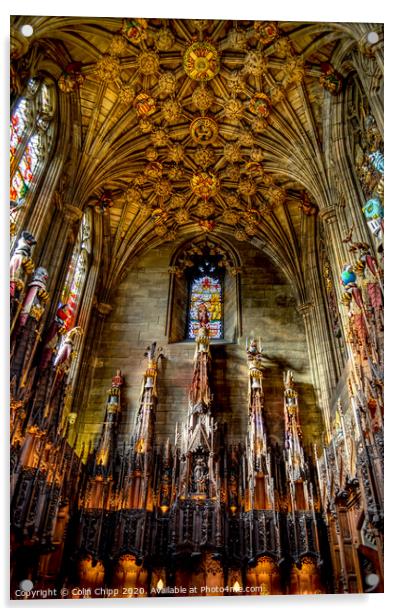 The Thistle Chapel Acrylic by Colin Chipp