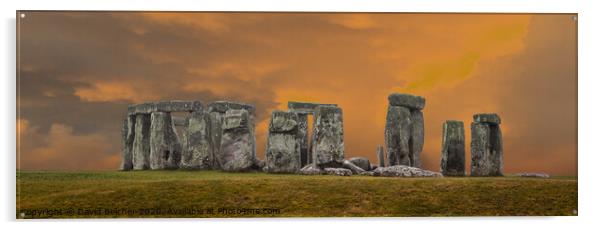 Stonehenge Acrylic by David Belcher