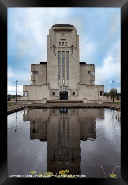 the building of the transmitter Radio Kootwijk Framed Print by Chris Willemsen