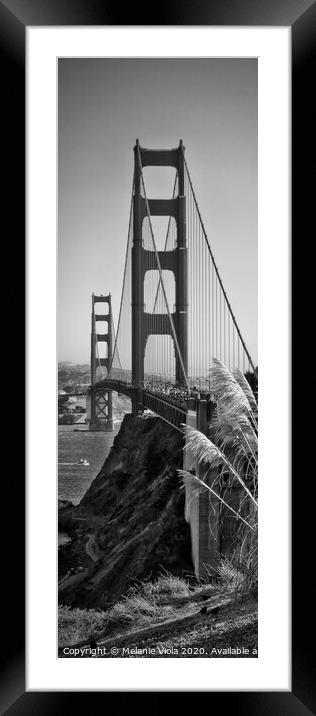 Golden Gate Bridge | Panorama Framed Mounted Print by Melanie Viola