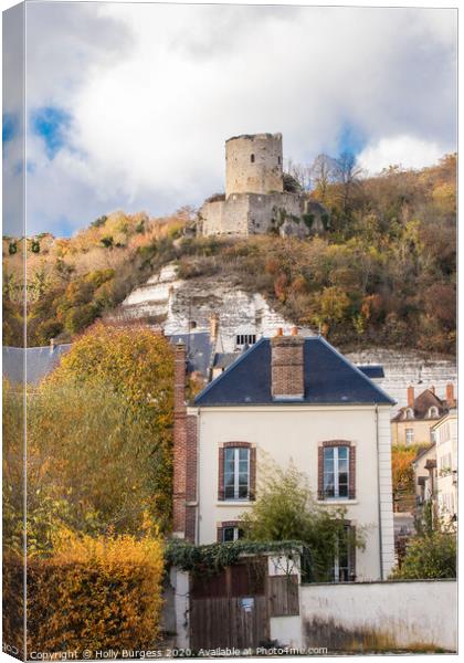 Gasny Castle, Domaine of Villarceaux Canvas Print by Holly Burgess