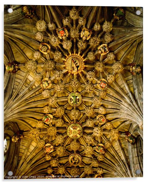 Thistle Chapel ceiling Acrylic by Colin Chipp