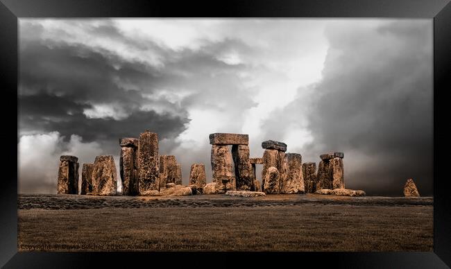  Stonehenge Framed Print by David Belcher