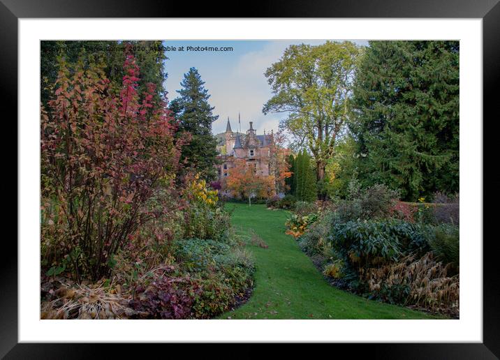 Aigas House from the gardens Framed Mounted Print by Derek Corner