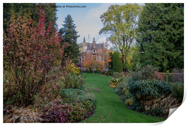 Aigas House from the gardens Print by Derek Corner