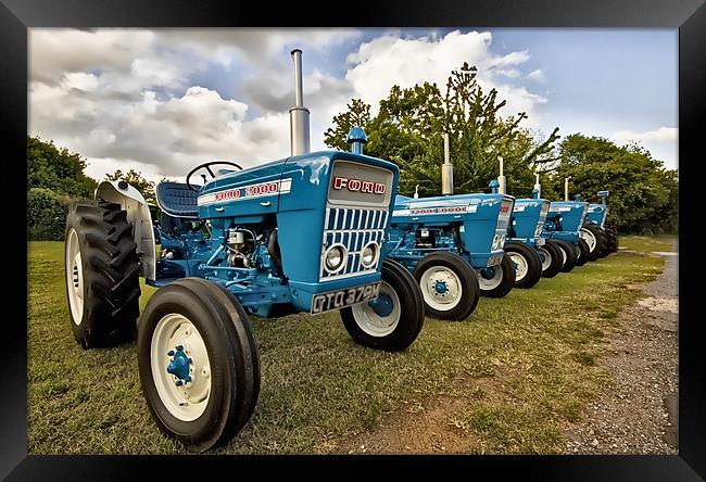 Ford Tractors Framed Print by Jim kernan