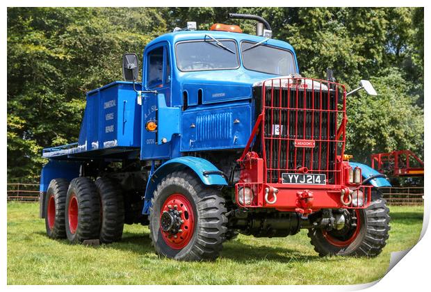 Scammel Heavy Recovery Truck Print by Oxon Images