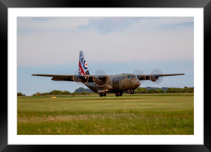 50th Anniversary RAF C130 Hercules Framed Mounted Print by Oxon Images