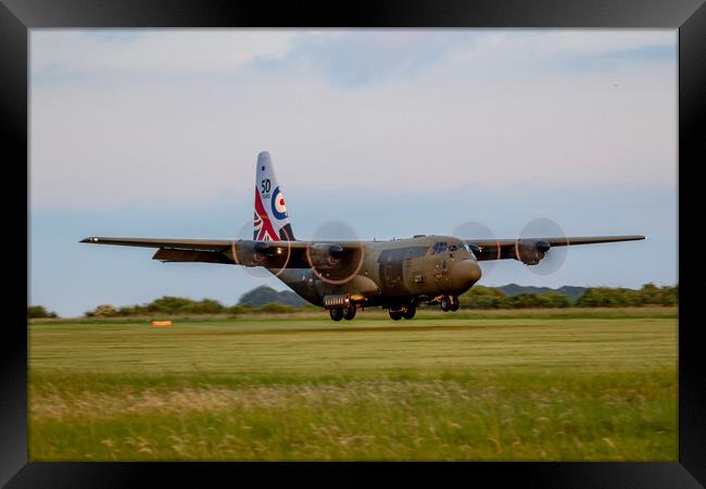 50th Anniversary RAF C130 Hercules Framed Print by Oxon Images