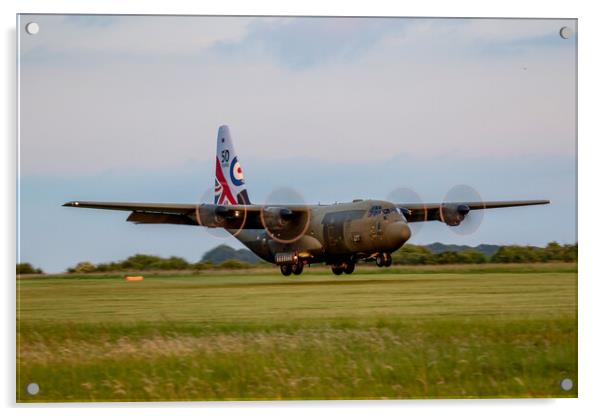 50th Anniversary RAF C130 Hercules Acrylic by Oxon Images