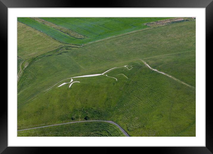 Uffington White Horse Framed Mounted Print by Oxon Images