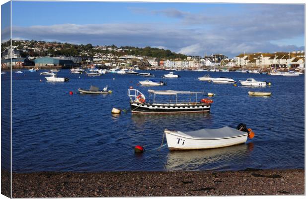 Teignmouth Harbour Canvas Print by Jeremy Hayden
