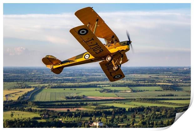 Tiger Moth break Print by Oxon Images