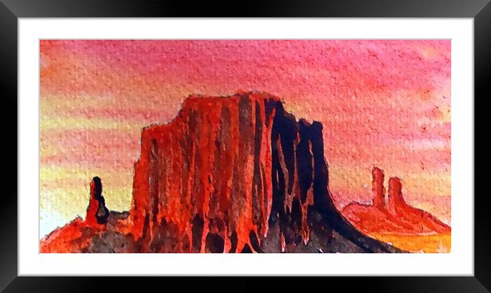 sunrise american west Framed Mounted Print by dale rys (LP)