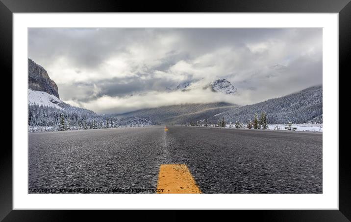 Icefields Parkway Framed Mounted Print by David Belcher