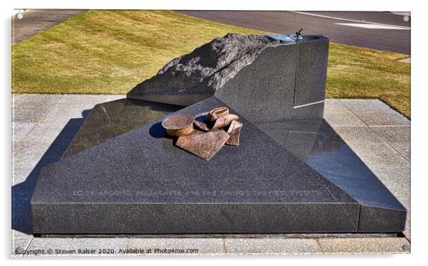 Canberra Veterans Statue Acrylic by Steven Ralser