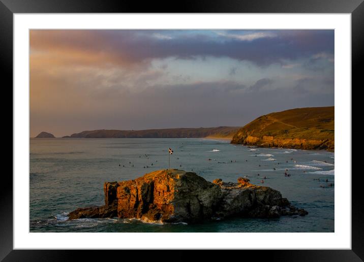 Perranporth Framed Mounted Print by Oxon Images