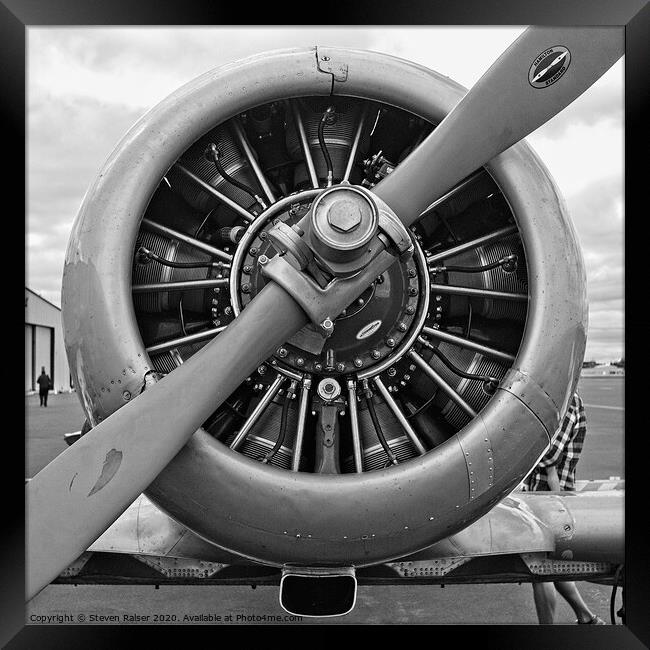 Plane engine Framed Print by Steven Ralser