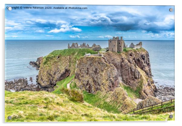 Dunnottar Castle Acrylic by Valerie Paterson