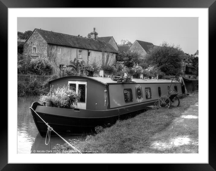 Life on the Canal  Framed Mounted Print by Nicola Clark