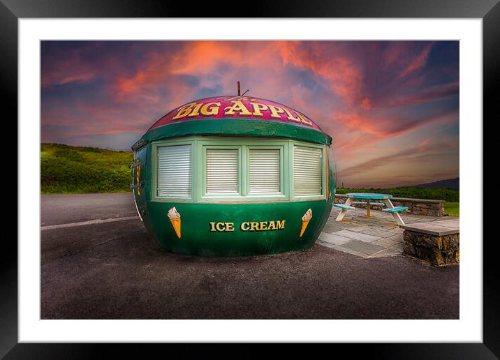 Big Apple Kiosk in Mumbles Framed Mounted Print by Leighton Collins