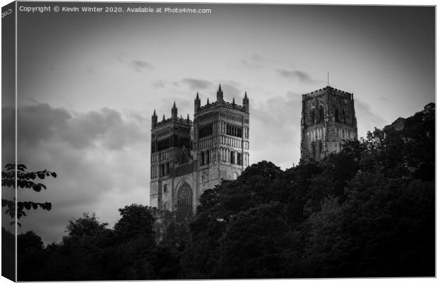 Durham Cathedral by Night Canvas Print by Kevin Winter
