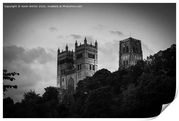 Durham Cathedral by Night Print by Kevin Winter
