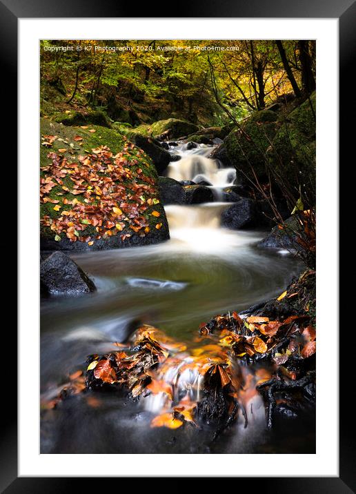 The Enchanting Wyming Brook Framed Mounted Print by K7 Photography