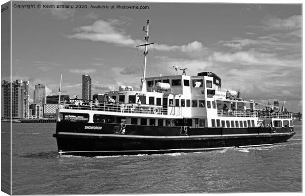 ferry across the mersey Canvas Print by Kevin Britland