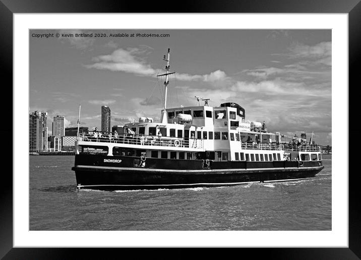 ferry across the mersey Framed Mounted Print by Kevin Britland