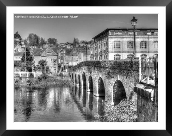 The Town Bridge  Framed Mounted Print by Nicola Clark