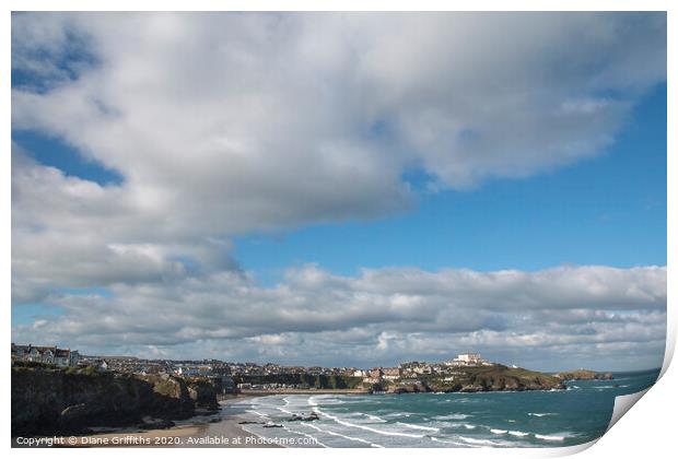 Newquay Print by Diane Griffiths