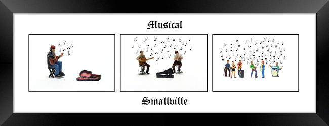 Musical Smallville Framed Print by Steve Purnell