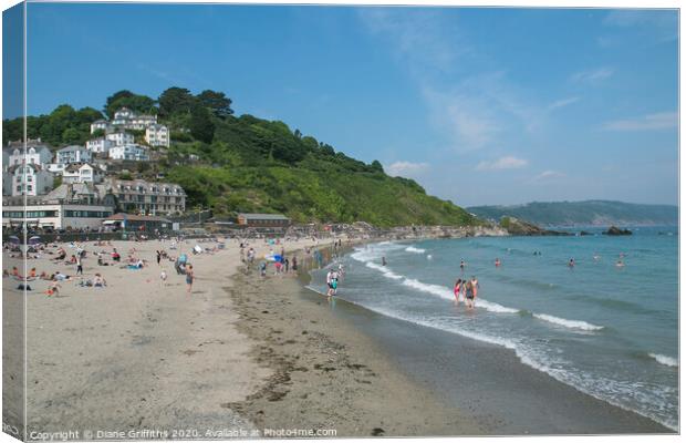 Looe Cornwall Canvas Print by Diane Griffiths