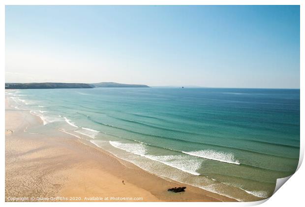 Perran Sands Cornwall Print by Diane Griffiths