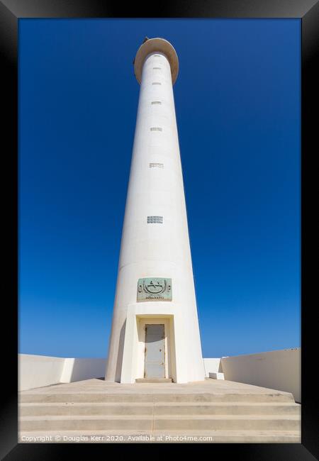 Faro de Punta Pechiguera, lighthouse, Lanzarote Framed Print by Douglas Kerr