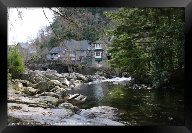 Betws-y-Coed Snowdonia Framed Print by Simon Marlow