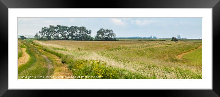 stroll to Reculver Framed Mounted Print by Ernie Jordan