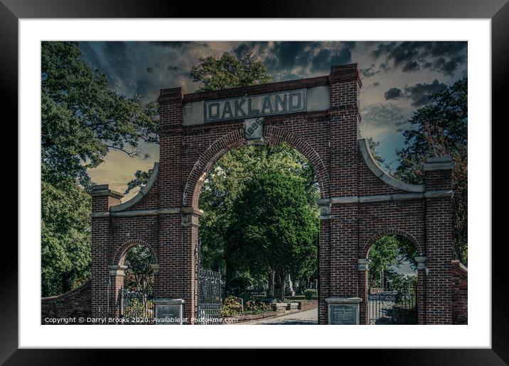 Building arch Framed Mounted Print by Darryl Brooks