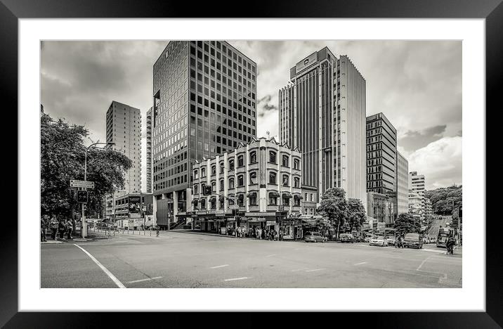 Downtown Auckland  Framed Mounted Print by Pete Evans