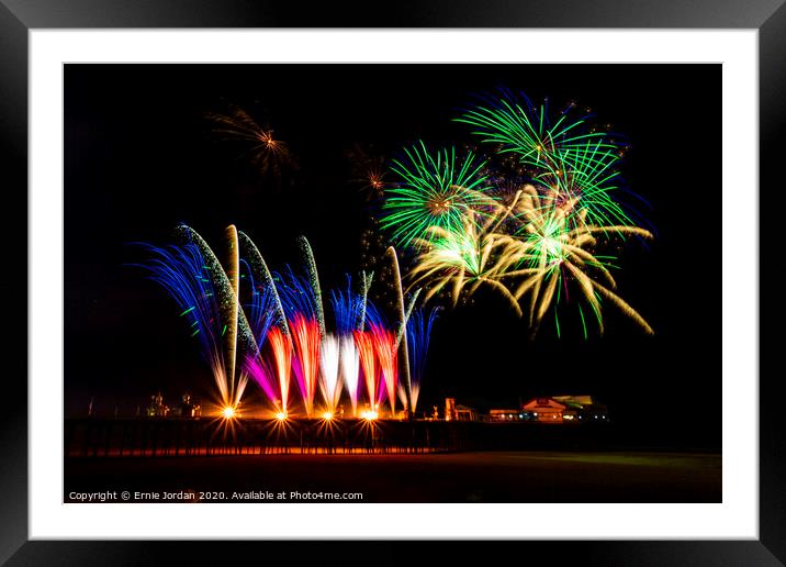 Blackpool International Fireworks competition 1 of Framed Mounted Print by Ernie Jordan