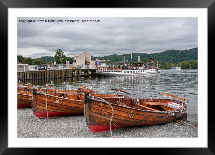 Bowness-On-Windermere Framed Mounted Print by Steve H Clark